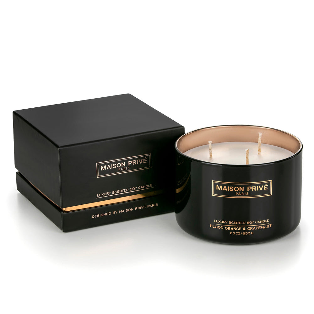 Lumânare | Portocală roșie și grepfrut | 650g