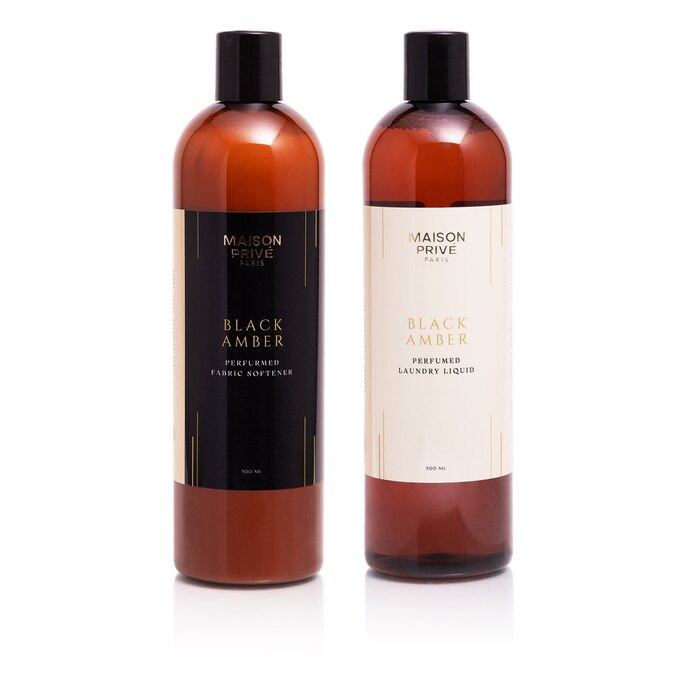 Set de detergent de rufe parfumat | Black Amber | 2x500ml